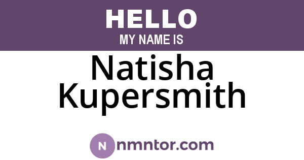Natisha Kupersmith