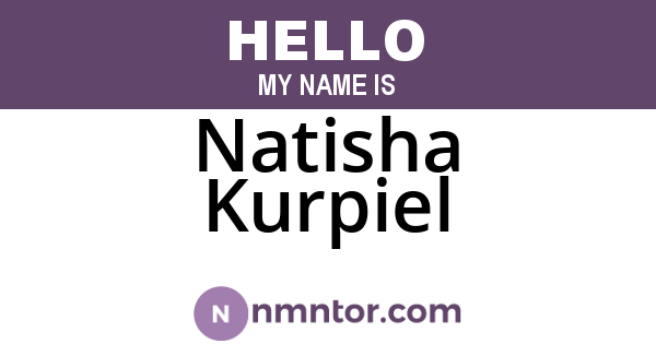 Natisha Kurpiel