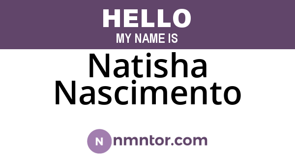 Natisha Nascimento