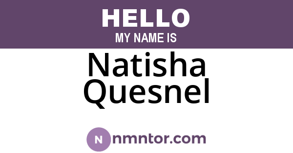 Natisha Quesnel