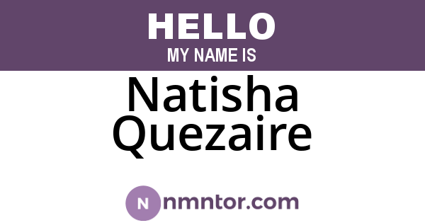 Natisha Quezaire