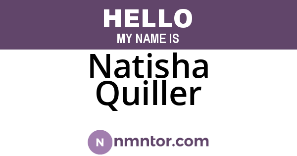 Natisha Quiller