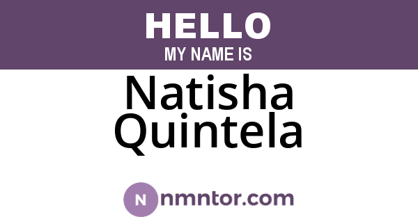 Natisha Quintela