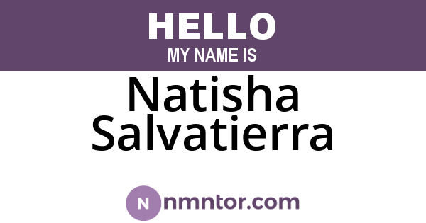 Natisha Salvatierra