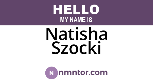 Natisha Szocki