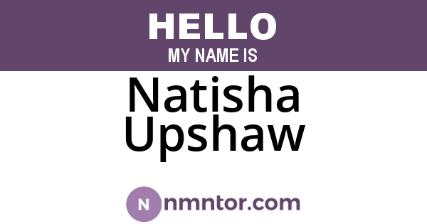 Natisha Upshaw