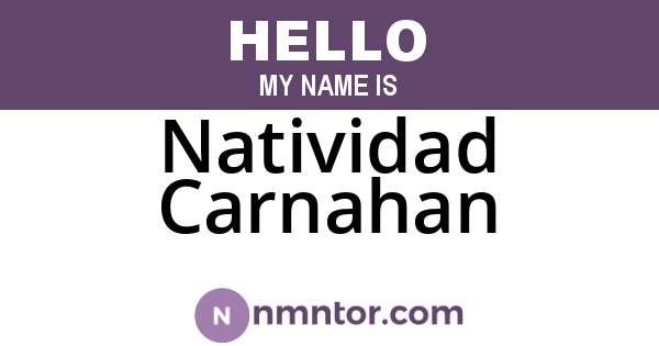 Natividad Carnahan
