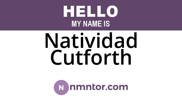 Natividad Cutforth