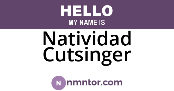 Natividad Cutsinger