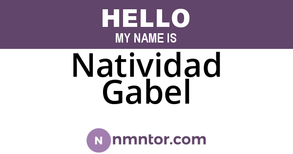 Natividad Gabel