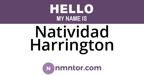 Natividad Harrington