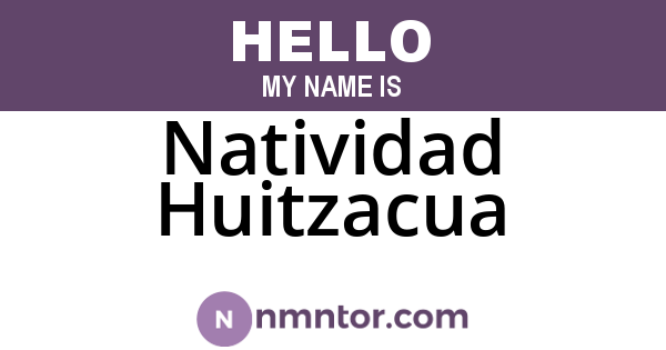 Natividad Huitzacua