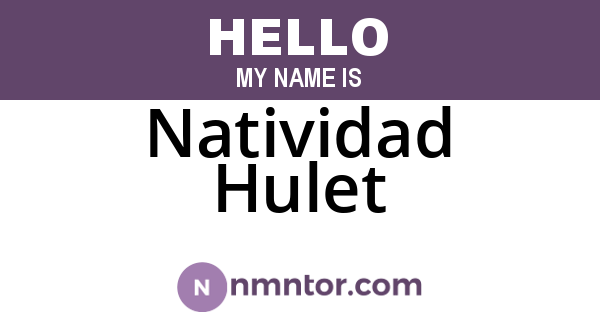 Natividad Hulet