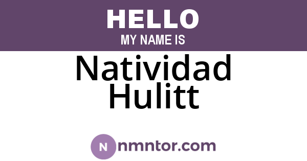 Natividad Hulitt