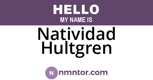 Natividad Hultgren