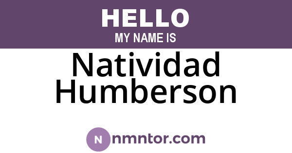 Natividad Humberson