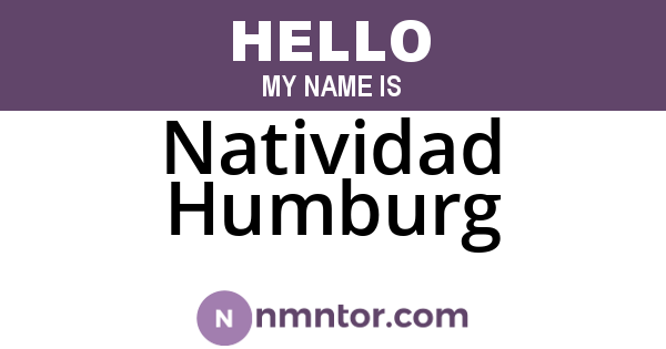 Natividad Humburg