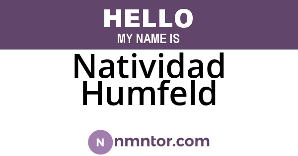 Natividad Humfeld