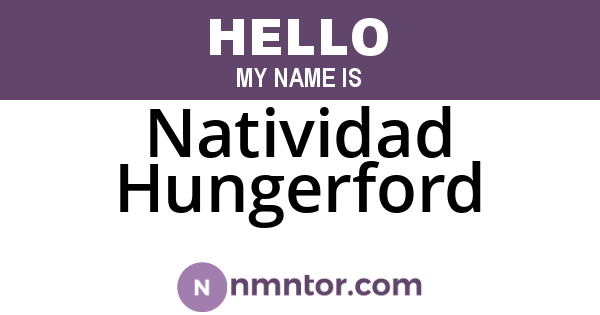 Natividad Hungerford