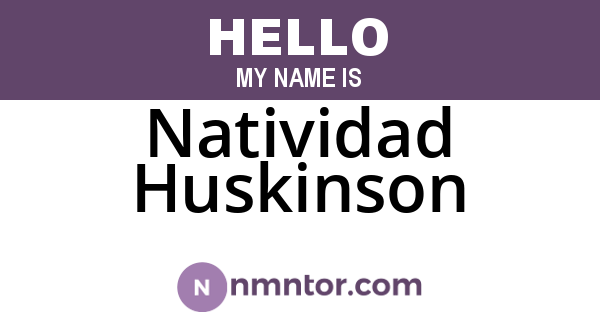 Natividad Huskinson