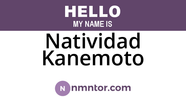 Natividad Kanemoto