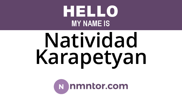 Natividad Karapetyan
