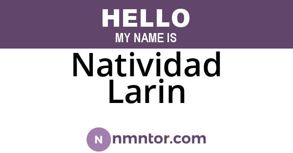 Natividad Larin
