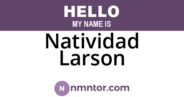 Natividad Larson