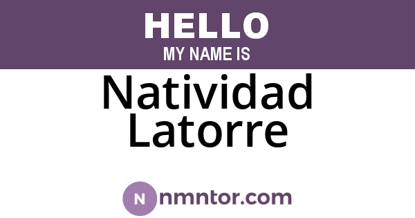 Natividad Latorre