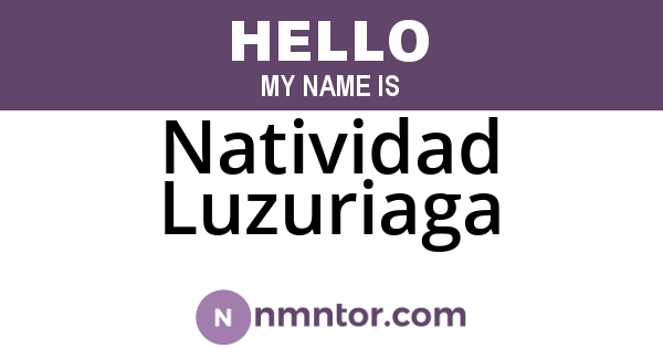 Natividad Luzuriaga
