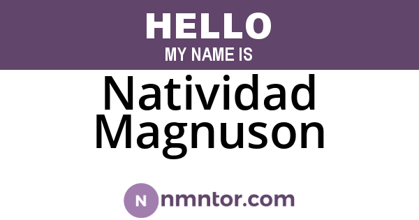 Natividad Magnuson