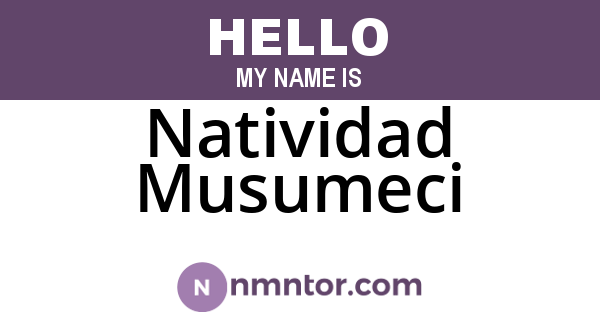 Natividad Musumeci