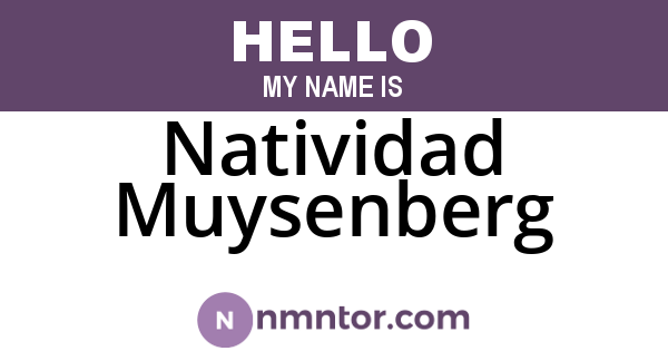 Natividad Muysenberg