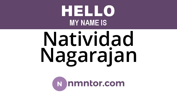 Natividad Nagarajan