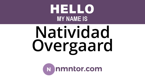 Natividad Overgaard