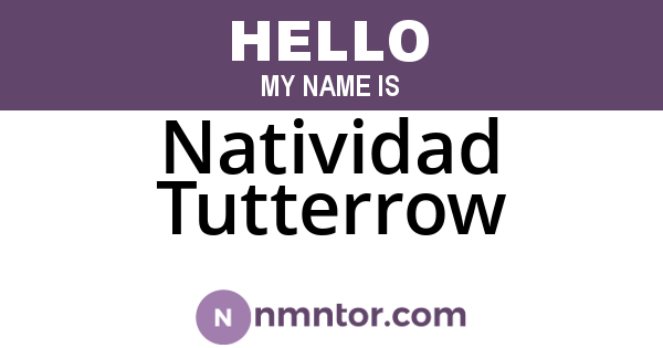 Natividad Tutterrow