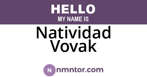 Natividad Vovak