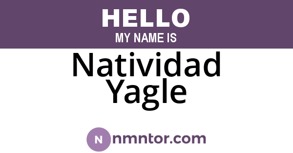 Natividad Yagle