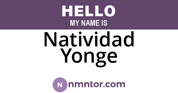 Natividad Yonge