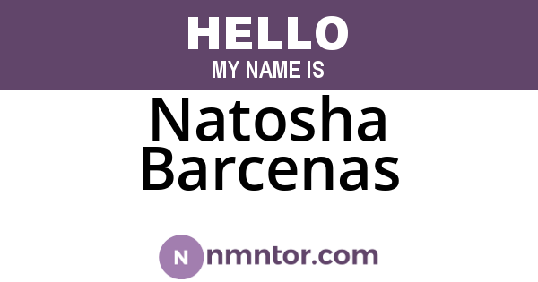 Natosha Barcenas