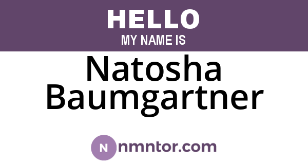 Natosha Baumgartner