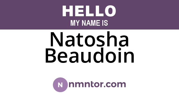 Natosha Beaudoin