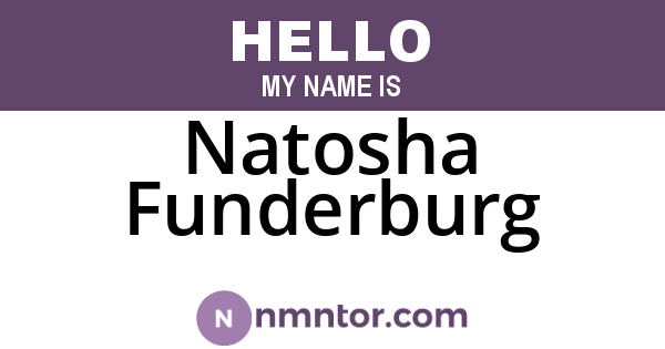 Natosha Funderburg