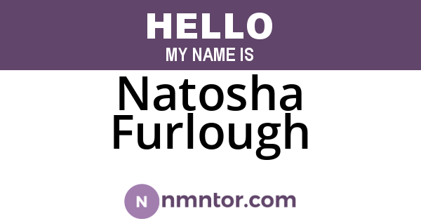 Natosha Furlough