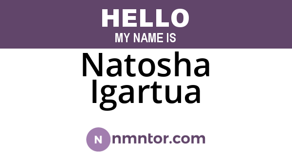 Natosha Igartua