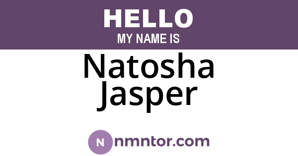Natosha Jasper