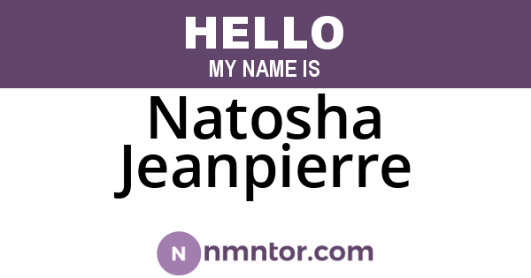 Natosha Jeanpierre