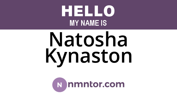 Natosha Kynaston