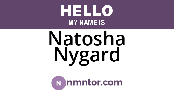 Natosha Nygard