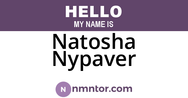 Natosha Nypaver